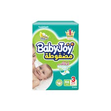 بيبي جوي فوط اطفال (3) (12-6 kg)(48فوطه)