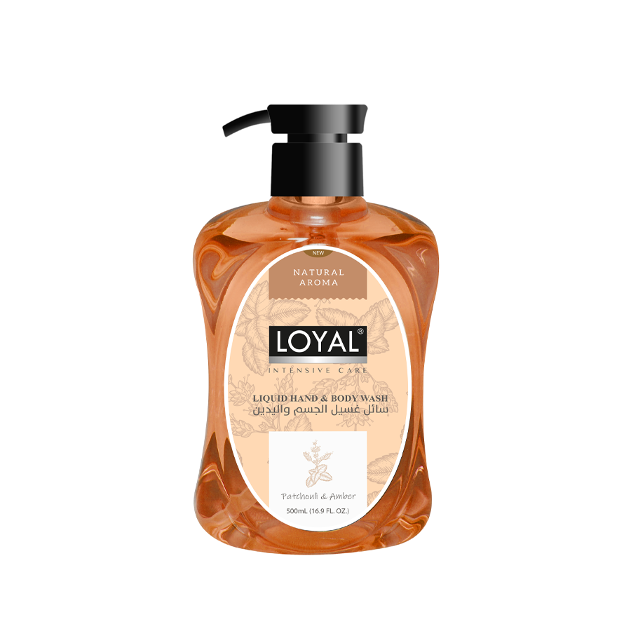 سائل ايدي وجسم لويال Pacluouli& Amber 500 ml