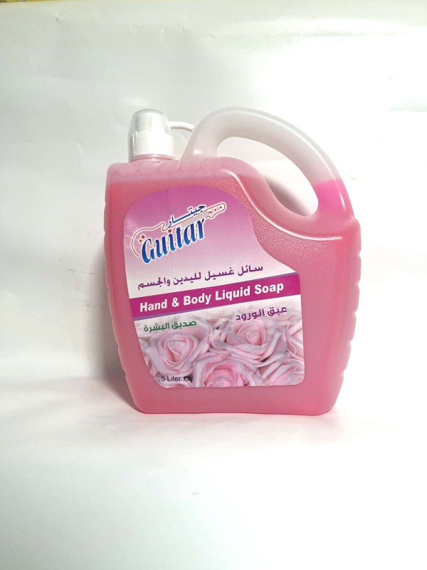 سائل غسيل ايدي لليدين و الجسم جيتار -زهري -4لتر