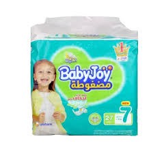 بيبي جوي فوط اطفال (7)(+18 kg)(27 فوطه)